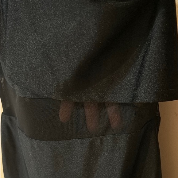 Camille La Vie Black One Shoulder Ruffled Cocktail Dress - Picture 4 of 8